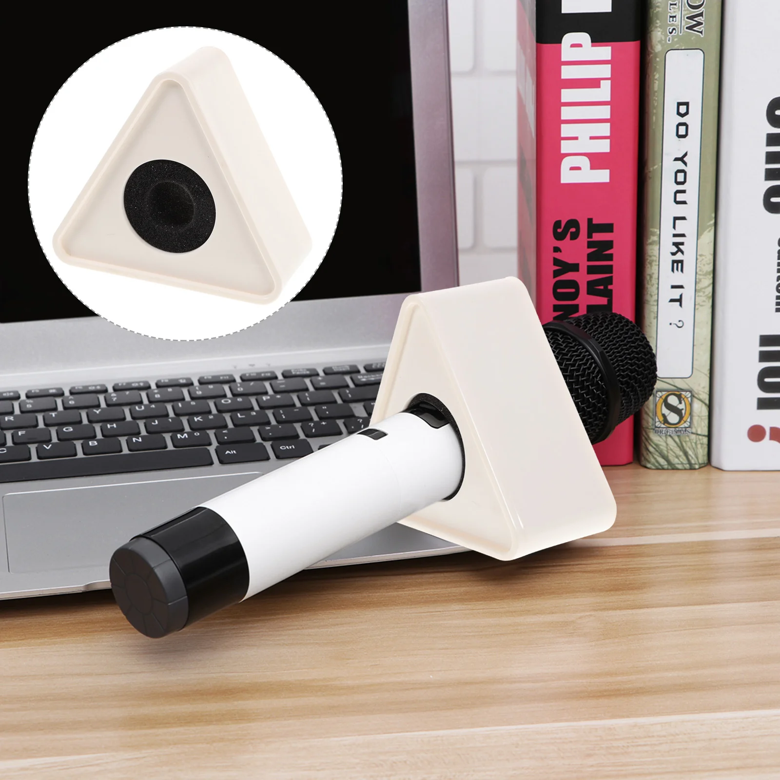 

Microphone Logo Flag Station Mic Interview Cube Triangular Abs Box Custom Square Injection Triangle Holder Molding Reporter