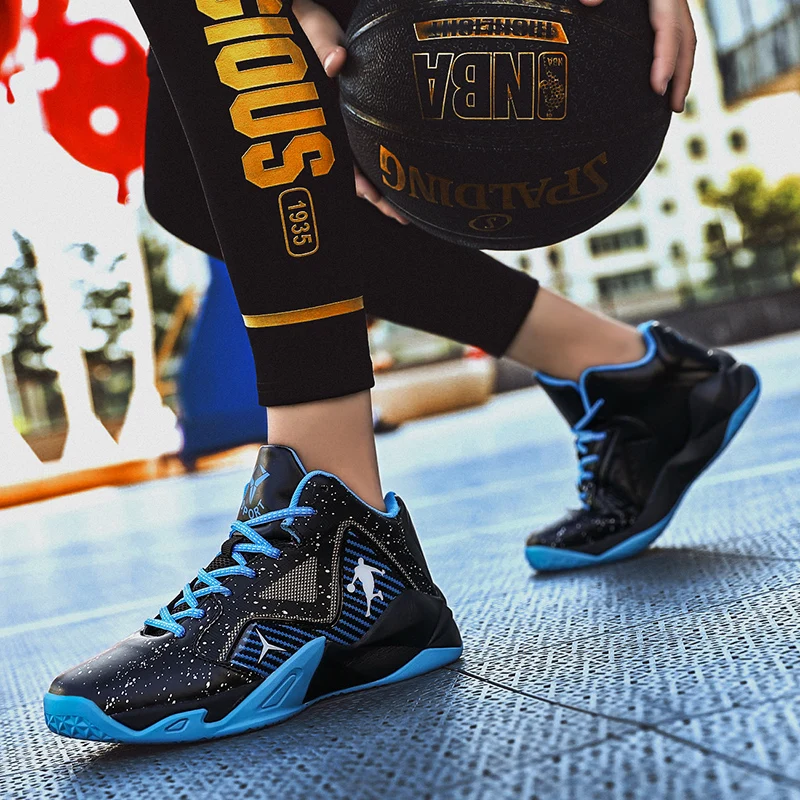 Brand Professional Men's Basketball Shoes Boys Basketball Sneakers Anti-skid Breathable Man Basketball Boots Unisex Size 31-46