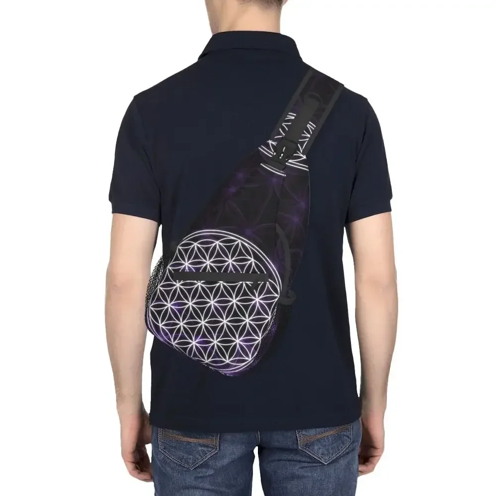 Нагрудная Сумка-слинг с геометрическим рисунком мужской рюкзак кросс-боди