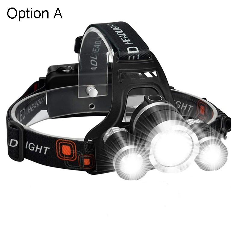 LED Headlamp Ultra Bright USB Rechargeable Waterproof 4 Modes T6 LED Flashlight Head Light Camping Hunting Fishing Dropshipping