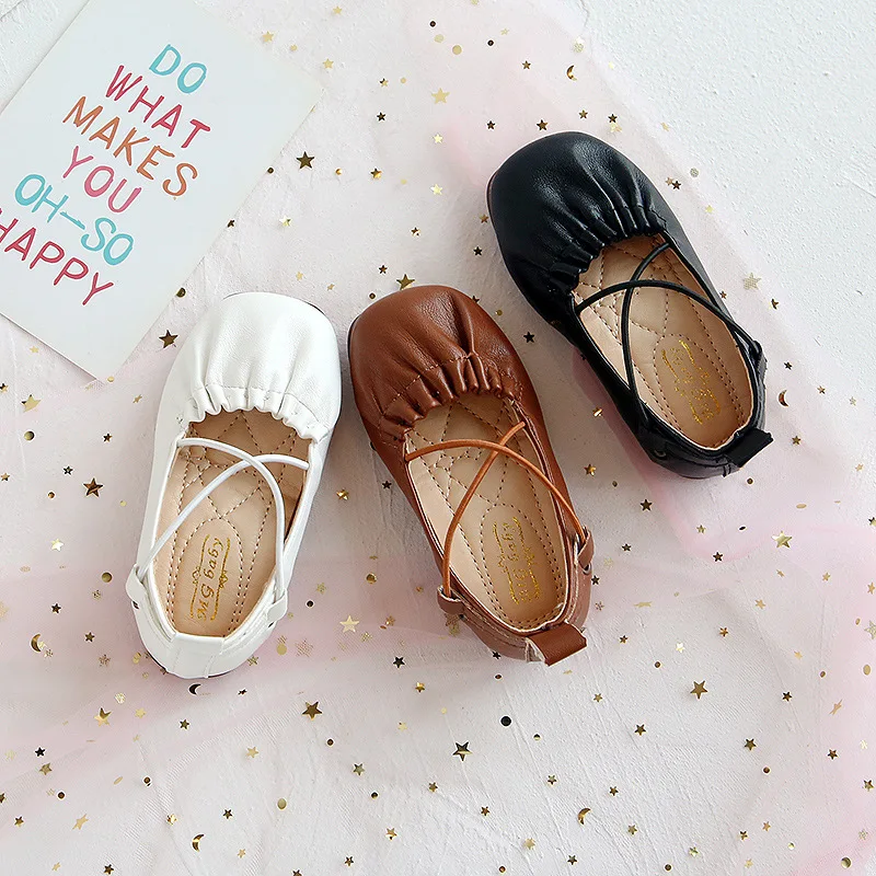 

Size 21-30 Baby Toddler Girls' Leather Shoes Princess Girls Dance Shoes Sports Soft Non-slip Casual Shoes Kids Sandals