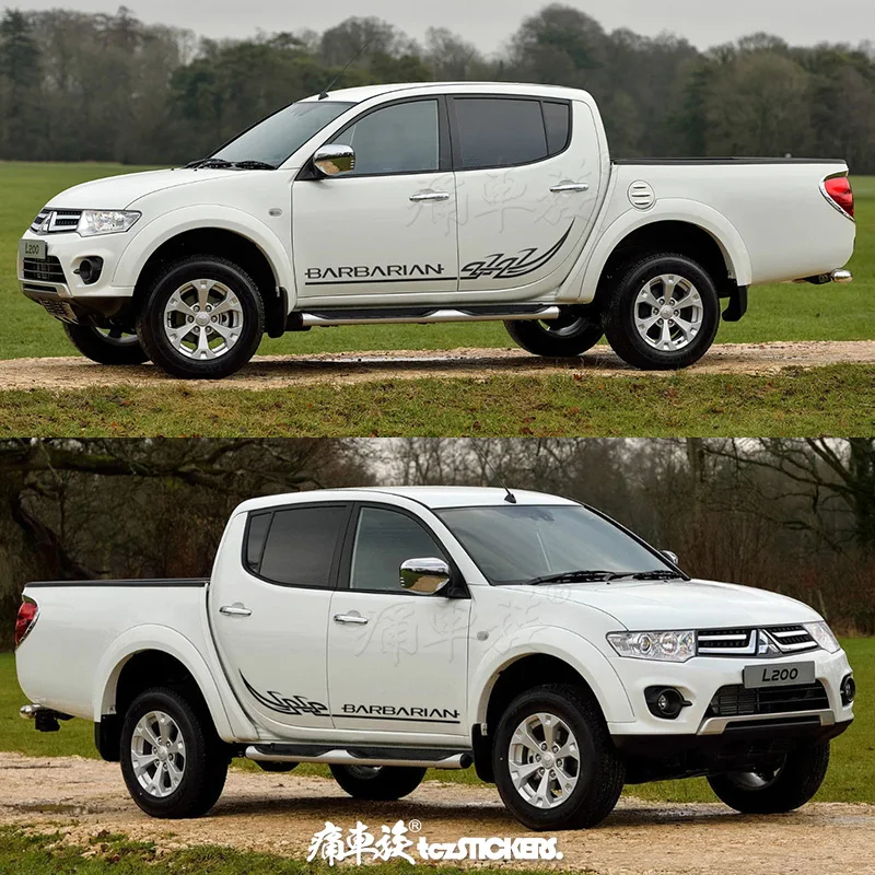 Новая Автомобильная наклейка для Mitsubishi pickup L200 украшение кузова варвара