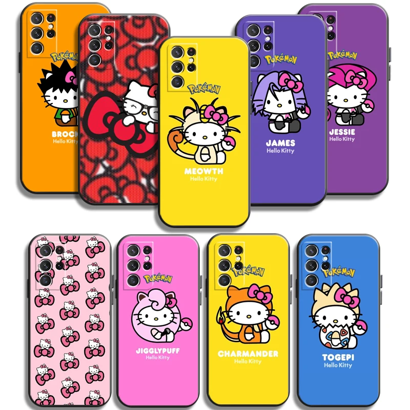 

Hello Kitty Pokémon Phone Cases For Samsung Galaxy A21S A31 A72 A52 A71 A51 5G A42 5G A20 A21 A22 4G A22 5G A20 A32 5G A11
