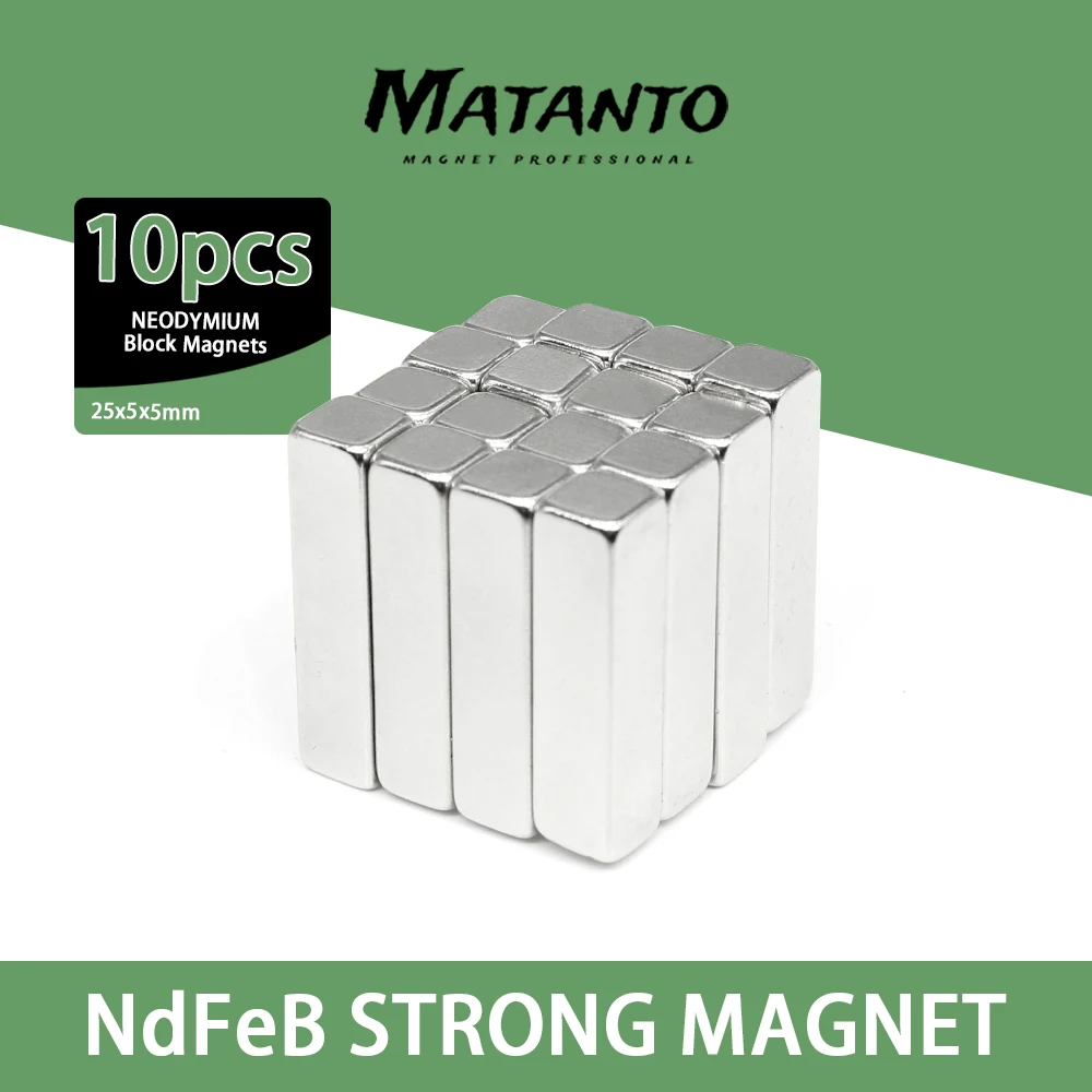

10/20/30pcs 25x5x5 mm Block Powerful N35 Magnet 25mmX5mm Sheet Permanent Magnets 25x5x5mm Neodymium Magnetic Super Strong 25*5*5