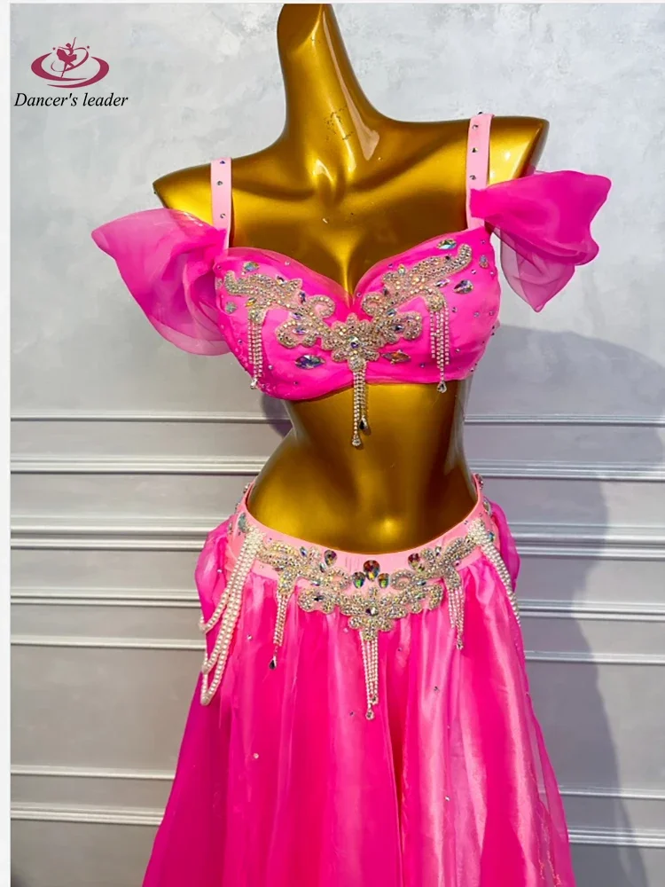 Профессиональное платье для танца живота yesBelly Dance: Элитный комплект с бюстгальтером-розой и разрезом, для взрослых женщин, стандартная сценическая профессиональная одежда (art.: 3920dc43255bd) - 3920dc43255bd