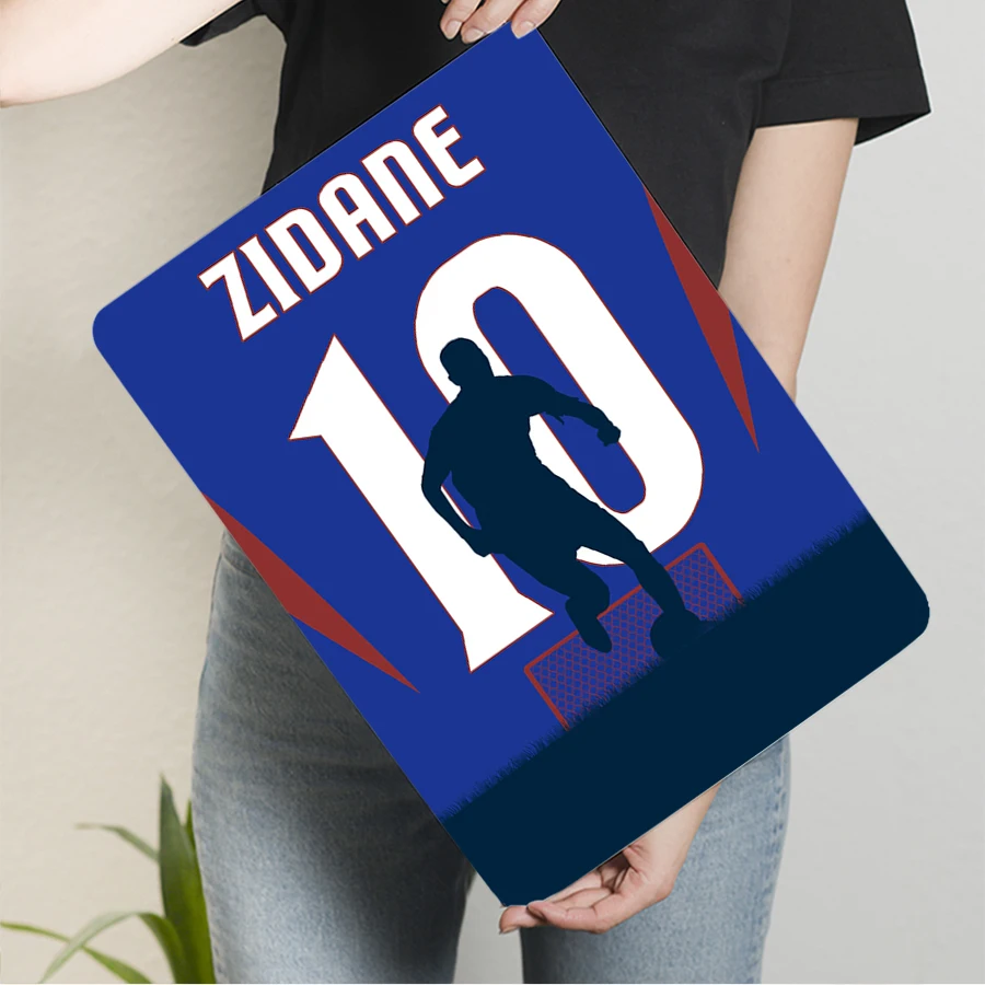 Фото Zidane номер 10, силуэт футболиста, металлическая настенная живопись, спортивная звезда, домашний декор, коллекция фанатов, подарок №3