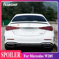 rear wing spoiler for mercedes benz w206 c class 2020 2021 w206 4 door amg style abs car tail wing decoration rear trunk spoiler