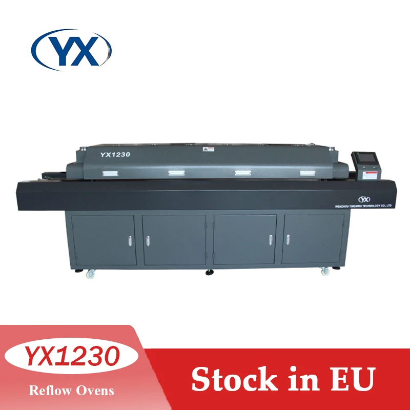 Машина для пайки печатных плат и размещения Reflow Owen YX1230 с 12 зонами нагрева верхняя