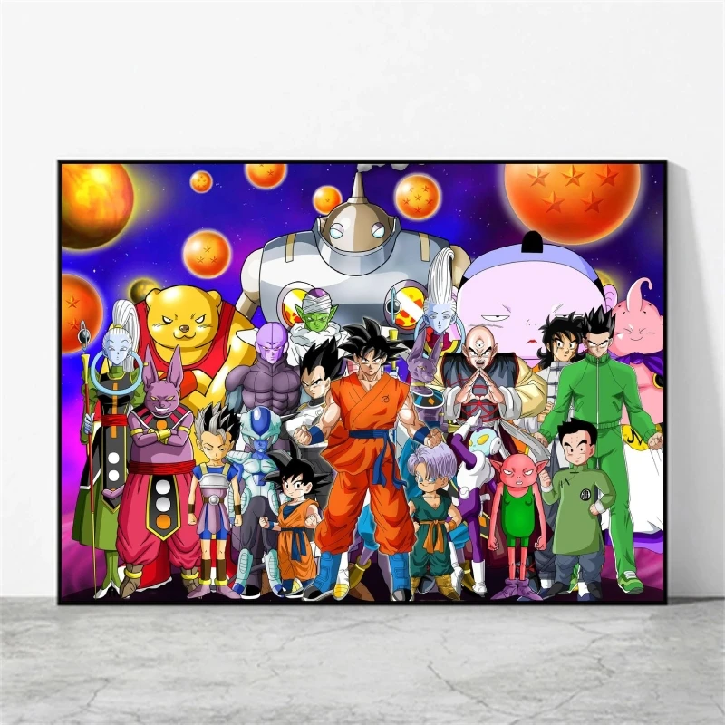 

Canvas Art Walls Painting Dragon Ball Goku Kid Action Figures Modular Prints Modern Home Cuadros Best Gift Birthday Gifts