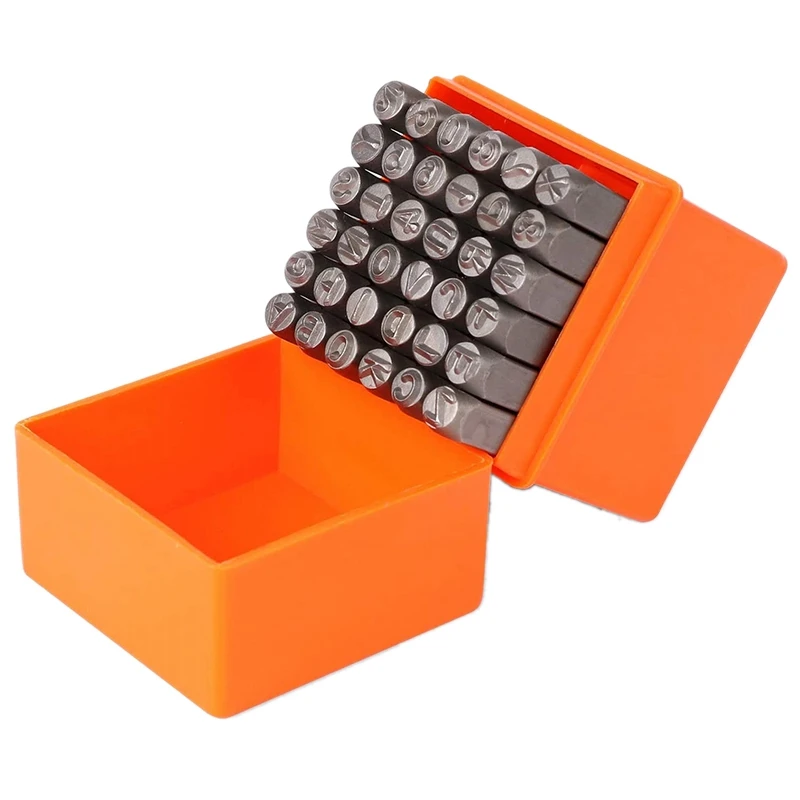 

A50I 36-Piece 3Mm Number & Capital Letter Stamp Set (A-Z & 0-9) Punch Perfect For Imprinting Metal, Plastic, Wood, Leather