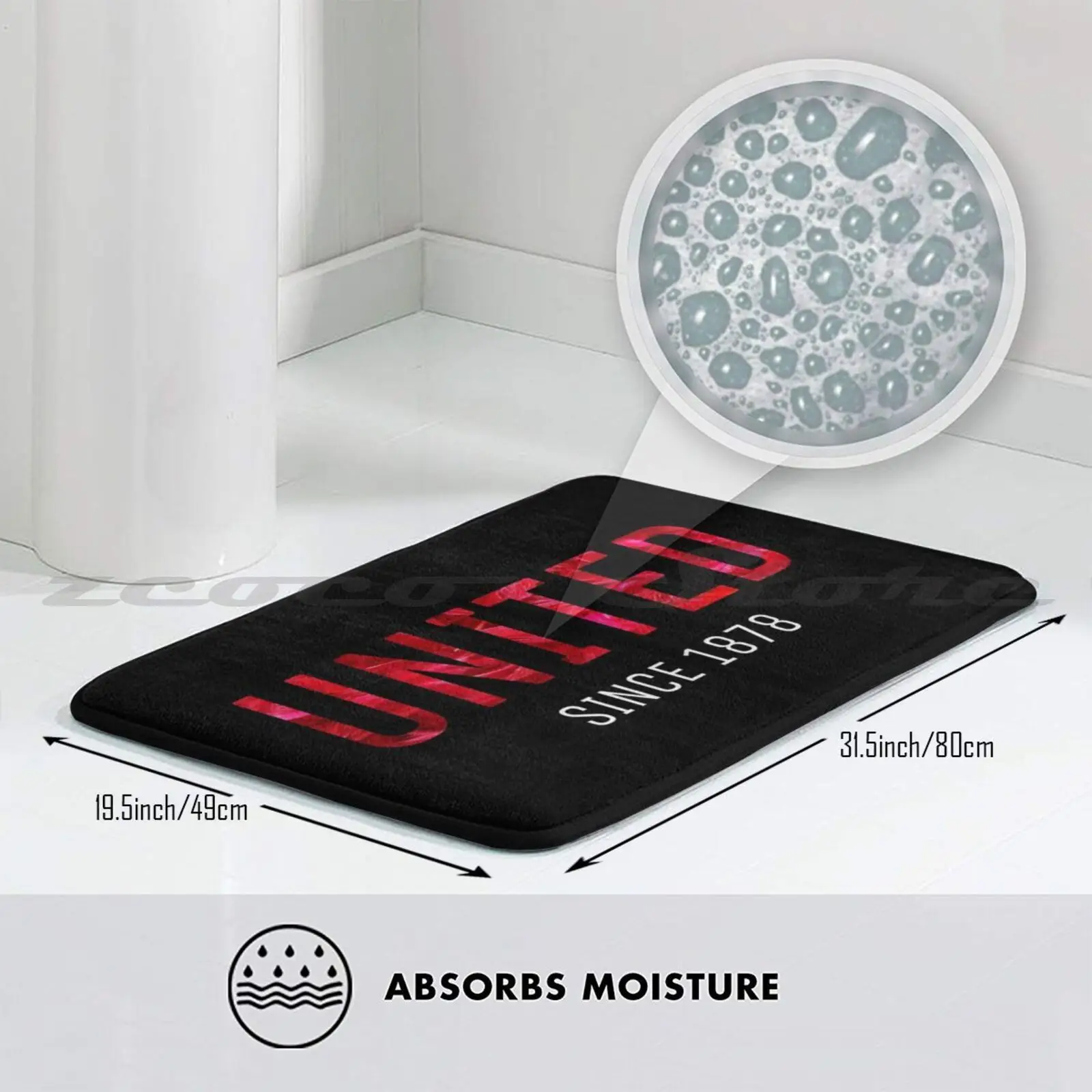 United как всегда коврик впитывающий воду нескользящий дверной Объединенный футбол