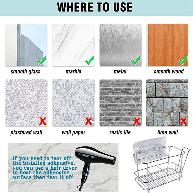 Держатель для зубной щетки ванной комнаты настенный или счетчик нескользящий