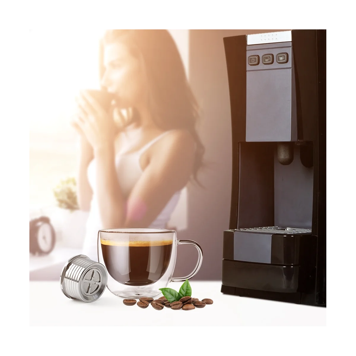 Для Essse Espresso Caffe - S.12 Машина Stianless Многоразовая кофейная капсула Капсулы для кофе