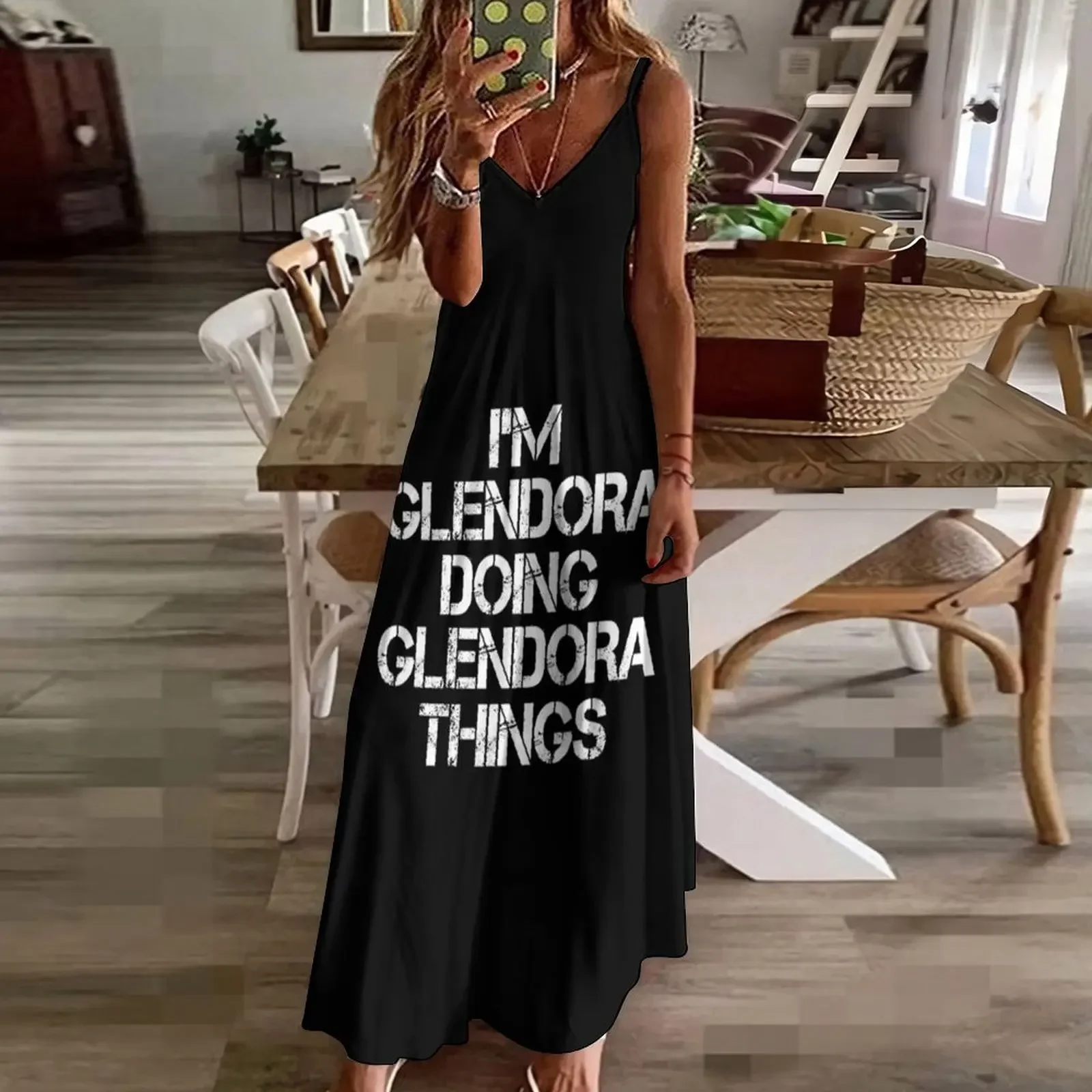 Футболка с именем Glendora - I'm Doing Things Name Gift Item Платье без рукавов Платья летнее