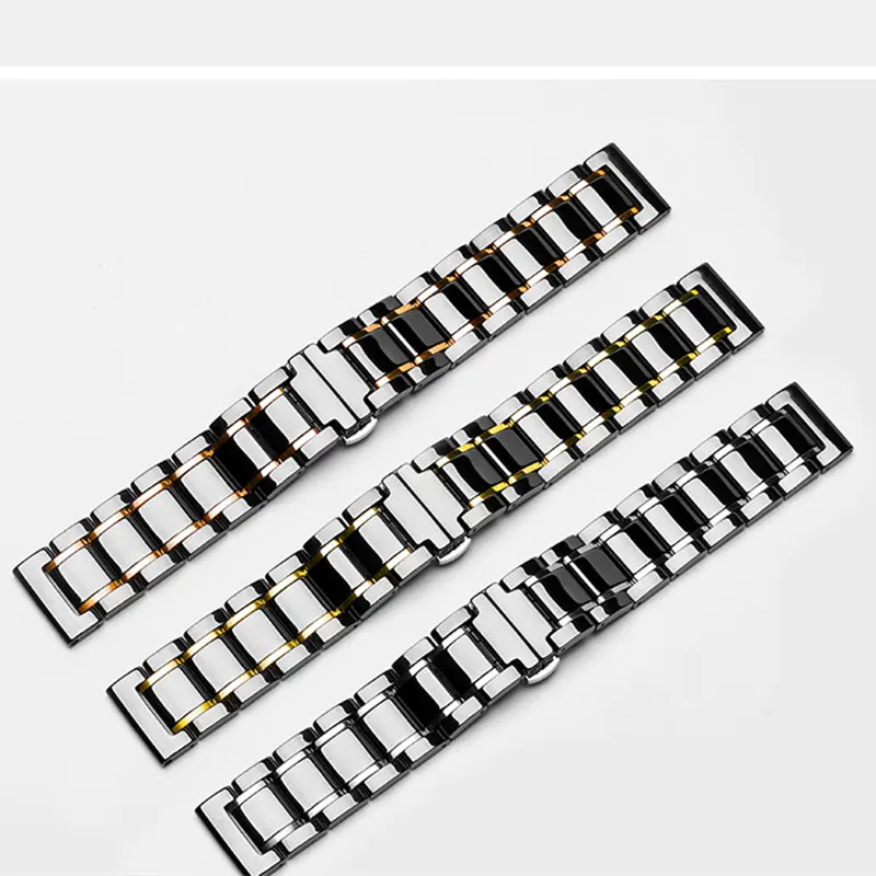 No Gaps Ceramics Band Strap for Samsung Galaxy Watch 4 5 Pro 44mm 40mm 45mm Bracelet for Galaxy Watch 4 Classic 42mm 46mm Correa