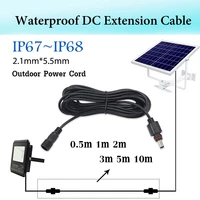waterproof dc 12v extension cable 2 1mm5 5mm ip67ip68 power cord extend wire 0 5m 1m 2m 3m 5m for outdoor solar light camera