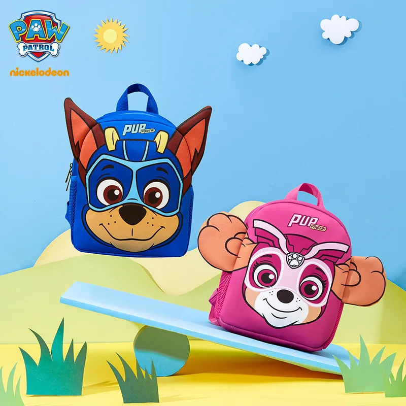 

Paw Patrol Anime Chase Marshall Children School Backpacks for Girls Cartoon Figures Kids Student Waterproof Schoolbags Gifts