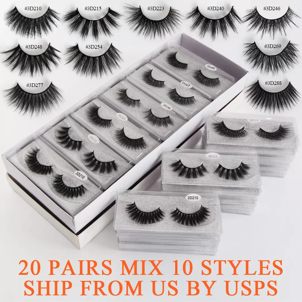 

NEW2023 3D Mink Lashes 10/20/30/50/150 Wholesale Eyelashes Natural Mink Eyelashes Wholesale False Eyelashes Makeup Lashes