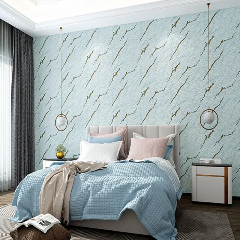 3D скандинавские современные обои из кожи оленя фоновые с мраморным узором