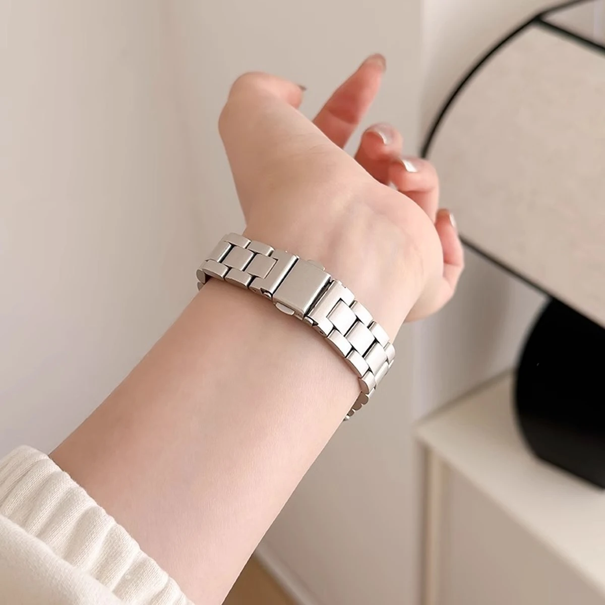 Ремешок из нержавеющей стали для Samsung Galaxy Watch 8 classic 46, металлический ремешок для часов, браслет Correa для Galaxy Watch8 40, 44 мм, ультра-браслет (art.: 3920d06e68d86) - 3920d06e68d86