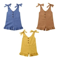 baby romper 1 6 years strong pleated sunsuit jumpsuit in summer baby girl romper newborn clothes