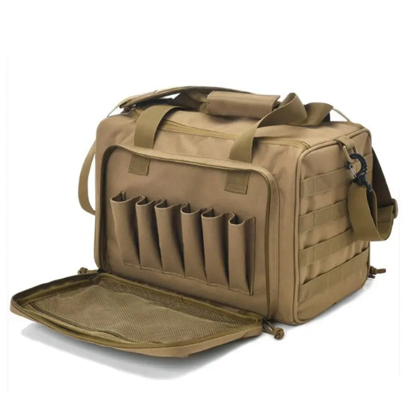 

new Shooting Range Bag Tactical Molle System Outdoor Hunting Accessory Nylon Gun Tactical Case Bag Pistol Tool Shoulder Pack