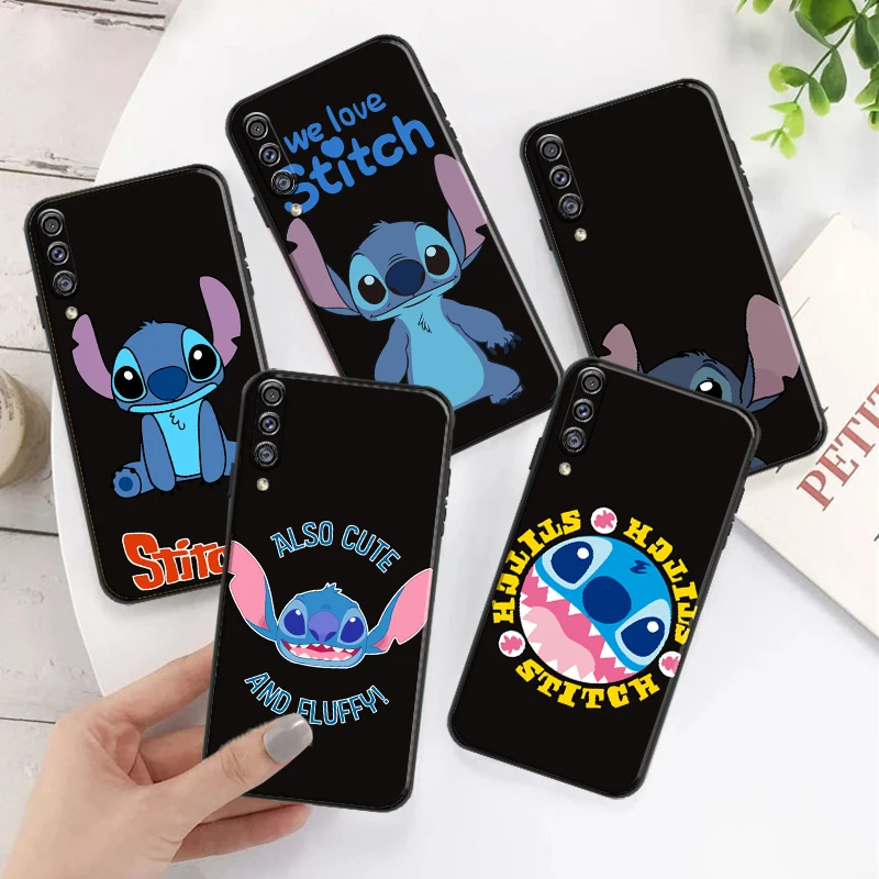 

Cute Cartoon-stitch- Phone Case For Samsung Galaxy A70 A70s Silicone Cover Ultra-Thin Black Soft TPU Bumper Back Funda
