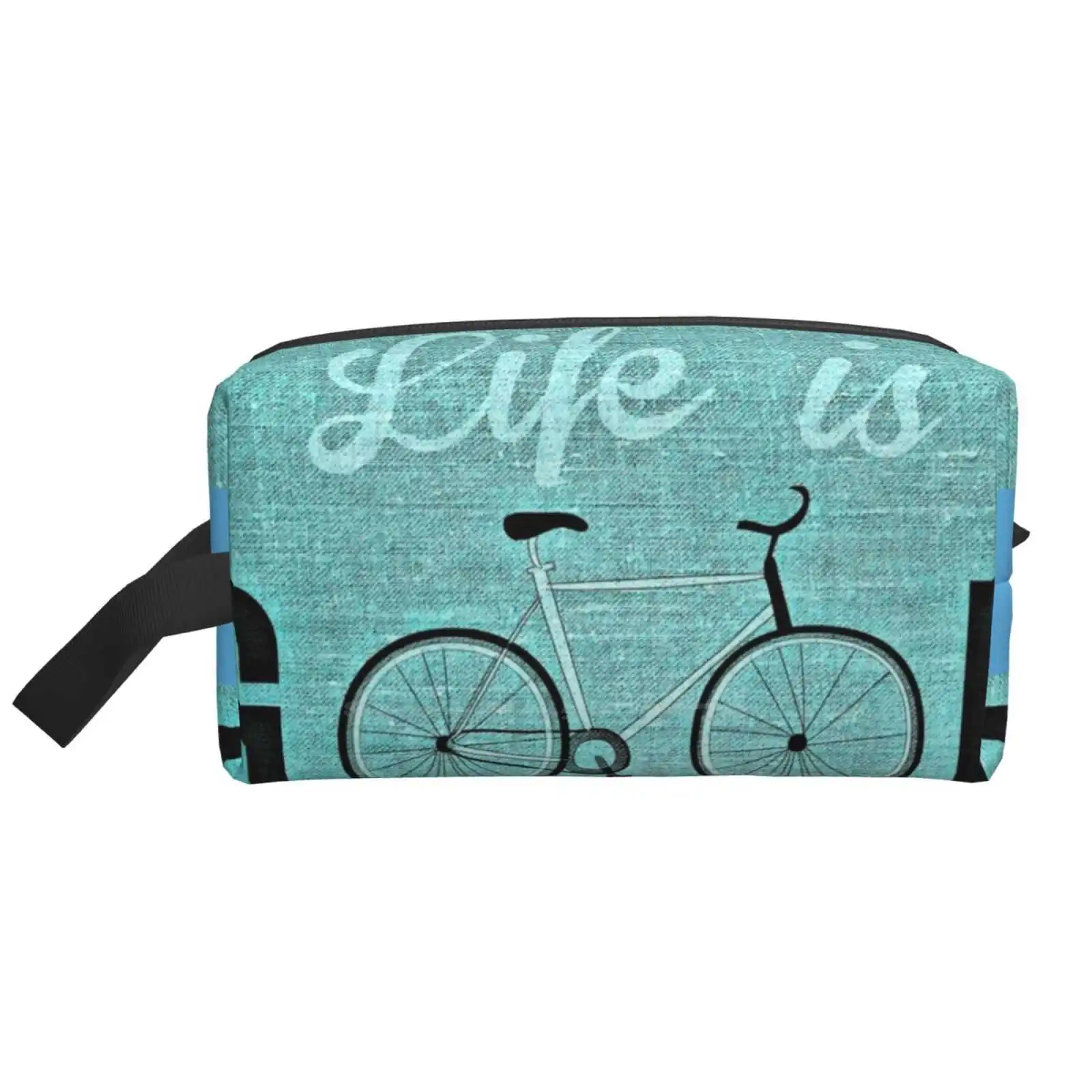 

Life Is Good Bicycle Motivation Quote Portable Storage Bag Bathroom Travel Large Size Life Is Good Flower Life Happy Summer