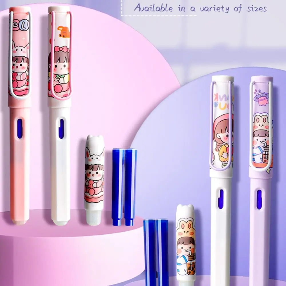 

School Supplies Erasable Writing Tools For Students Gift Neutral Pen Changing Ink Sac Pens Fountain Pens With Hooded