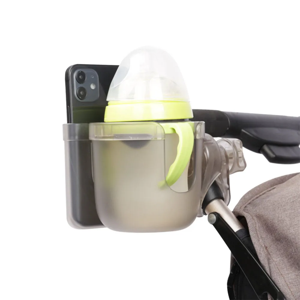 2-in-1 Stroller Cup Holder with Phone Holder Bike Cup Holder Cup Holder for Uppababy Nuna Stroller Universal Cup Phone Holder