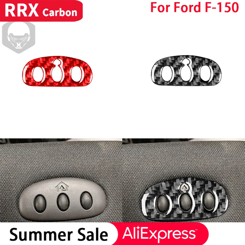 

RRX For Ford F150 F-150 2004-2008 Carbon Fiber Interior Homelink Switch Decoration Cover Trim Stickers Car Accessories