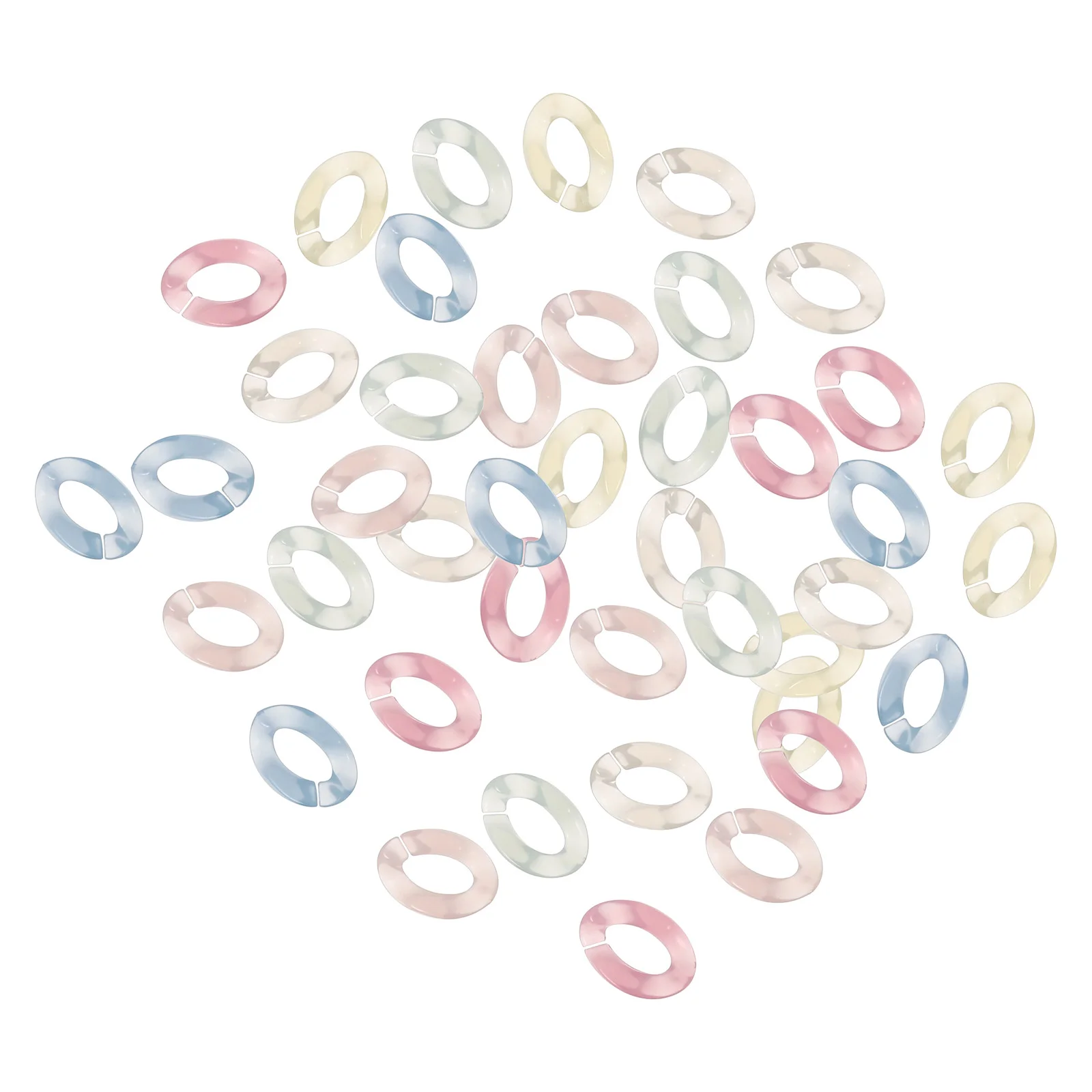 

Acrylic Rings Buckles Chain Ring Diy Connectors Linking Quick Link Keyring Chains Connect Connecting Round Carabiner Detachable