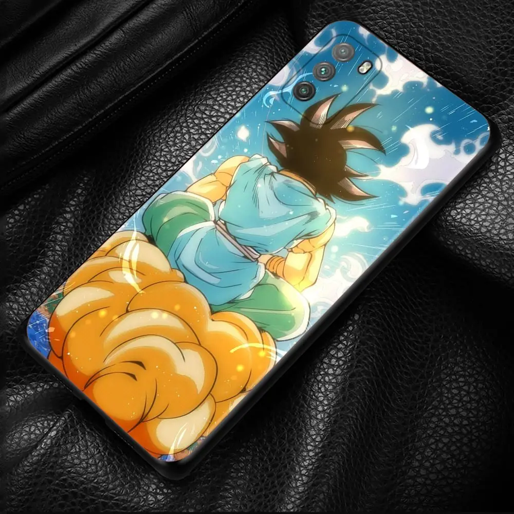 phone case for xiaomi poco x3 nfc m3 m4 pro f1 mi 12 11 11t lite 10t 10 9t note 10lite silicone cover dragon ball kid goku cloud free global shipping