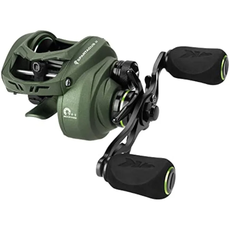 

Рыболовная катушка KastKing Spartacus II для заброса приманки, Ультралегкая катушка для заброса приманки 6 унций, сверхгладкая, 17,6 фунтов, углеродное волокно