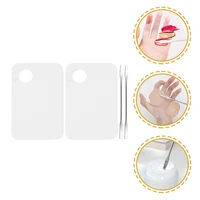 mixing makeup tray manicure set cosmetic palettes spatula applicators kit spatulas color plates accessories nail coloring tool