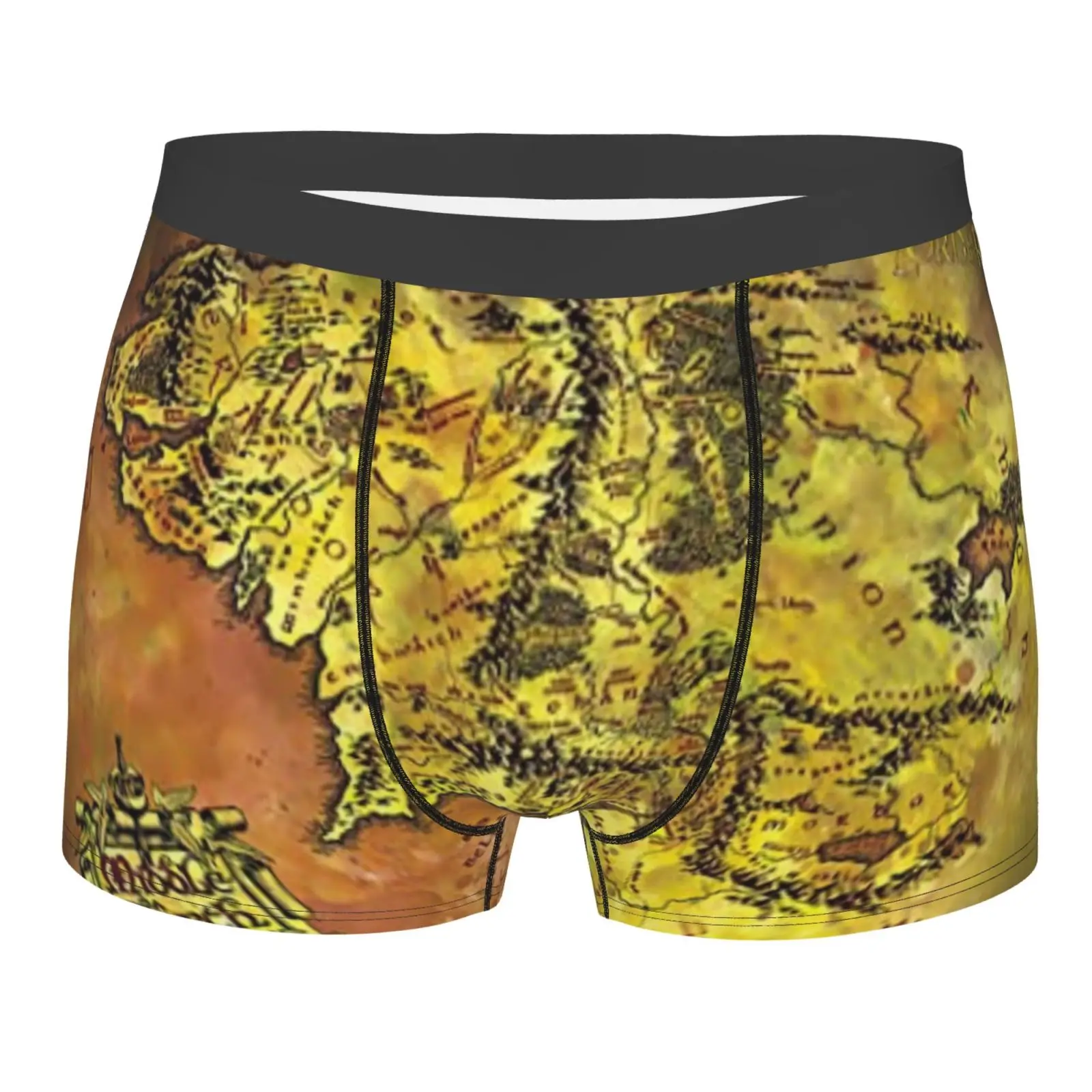 

Tolkien Map 4001 Boxer Briefs Men's Shorts Men Sexy Pouch Sexy Mens Underwear Underpants Men Pack Boxer Homme Marque Luxe Sexy