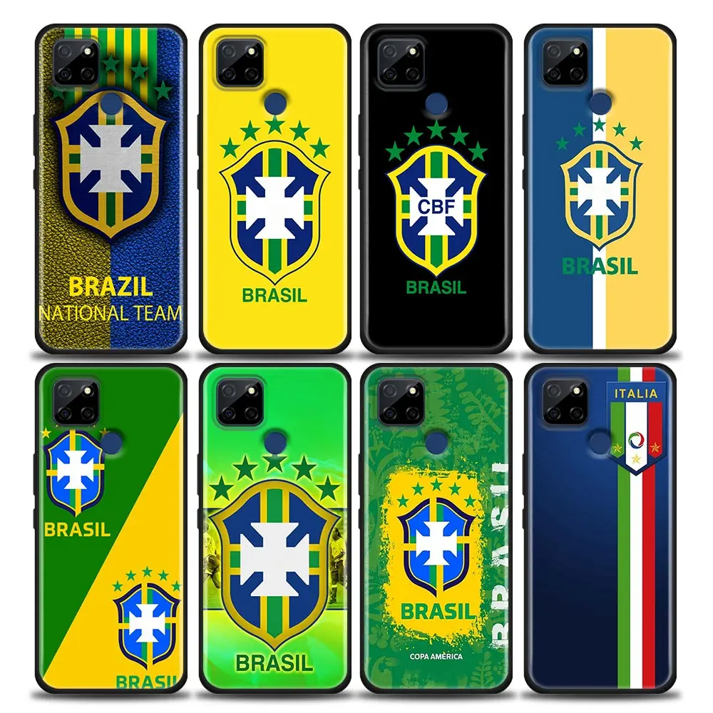 

Flag Of Brazil Football Team Funda Case for Realme 5 6 7 7i 8 8i 9 C1 C2 C3 C21 C25 C15 C12 XT GT Master C35 Neo2 Pro Case Capa