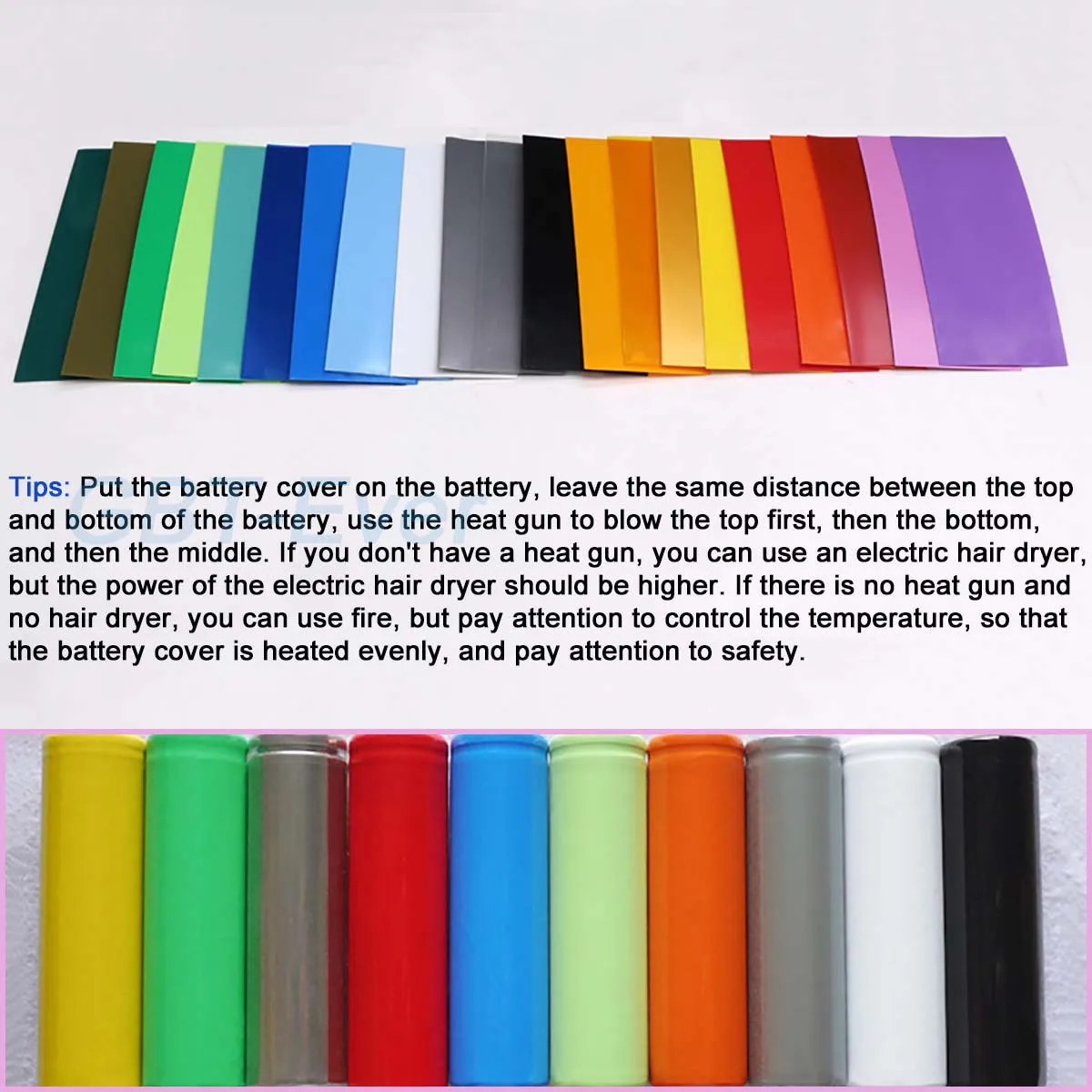 10/20/50/100 шт. 18650 Lipo батарея ПВХ термоусадочная трубка обертка предварительно