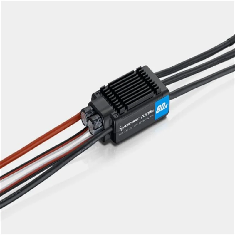 

Hobbywing FlyFun V5 80A ESC 3-6S Lipo бесщеточный Электрический контроллер скорости двигатель с функцией Део для дрона самолета