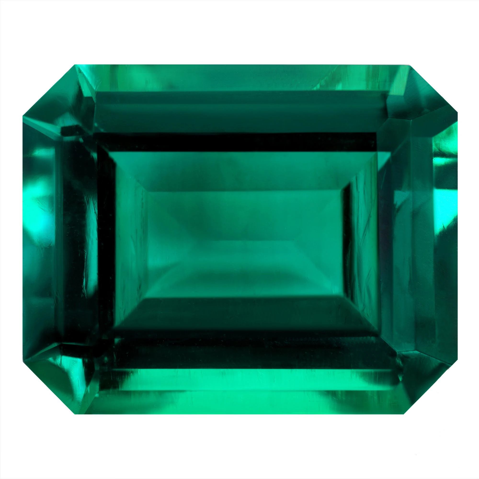 Лабораторные гидротермальные изумруды Замбии темный фотографический