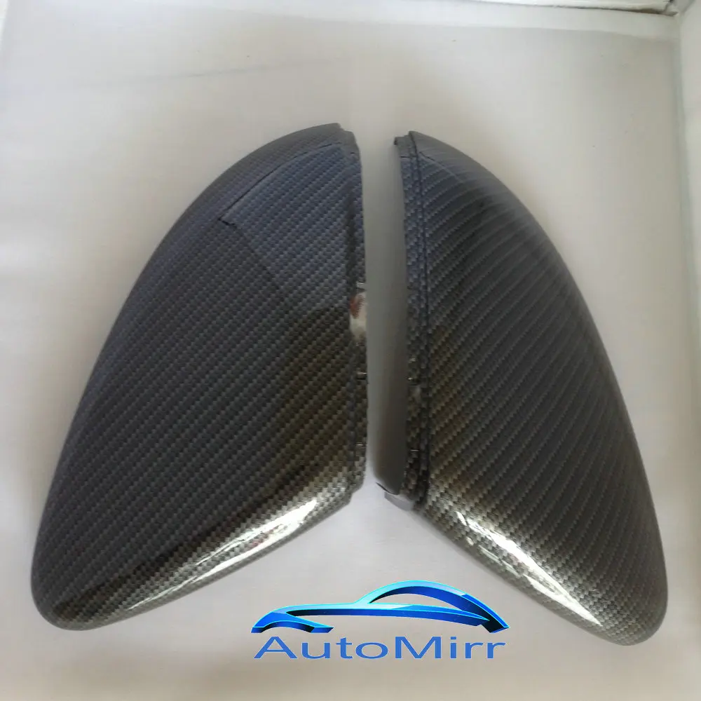 pair Side Mirror Covers Caps for Volkswagen Golf MK7.5 7.5 for GTI (Carbon Look )  GTD GTE TSI TDI TFSI MKVII R line Rline