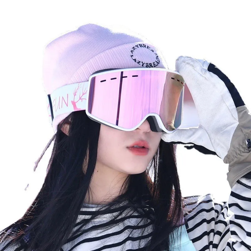 Ski GogglesSki GogglesGogglesAntifog Snow  Cylinder  Goggles Girls and Boys Equipped with Night Vision Lenses