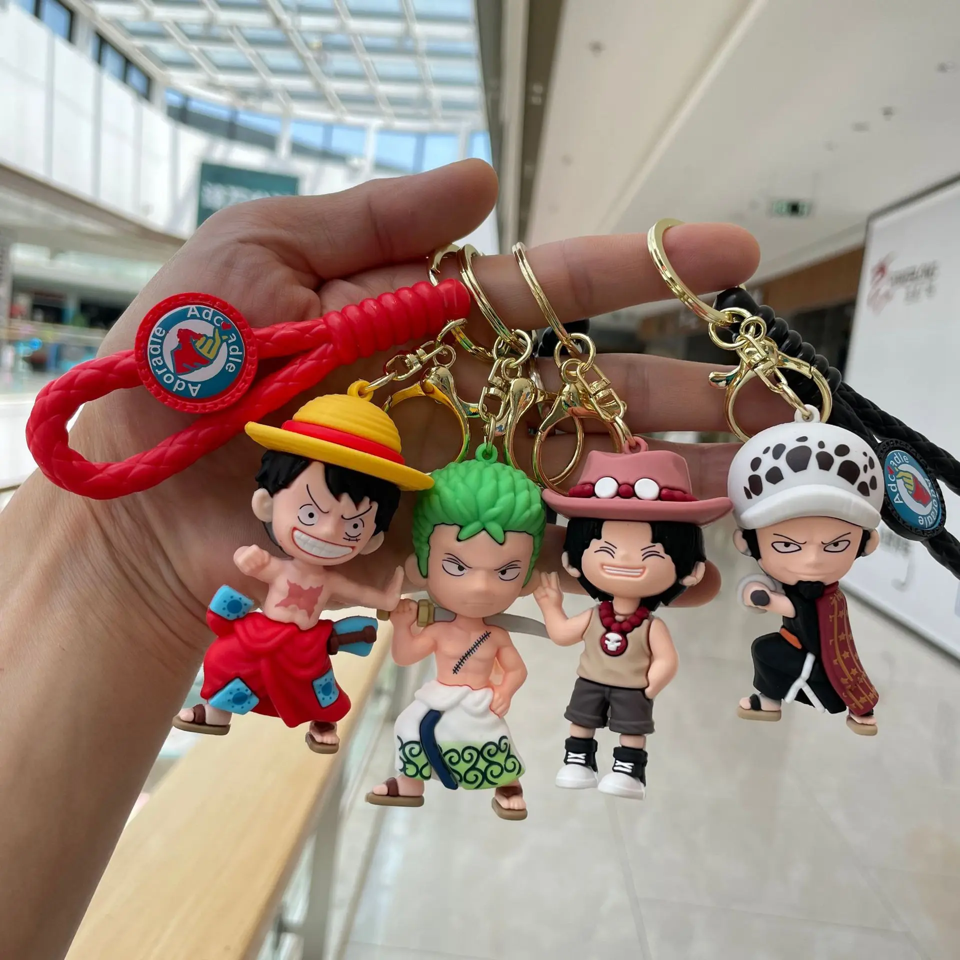 Брелки в стиле аниме ONE PIECE Luffy Zoro Chopper брелки с героями мультфильмов милая кукла