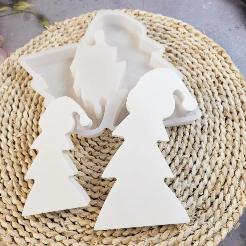 Гипсовые штукатурные формы для новогодней елки в шляпе сделай сам 2025