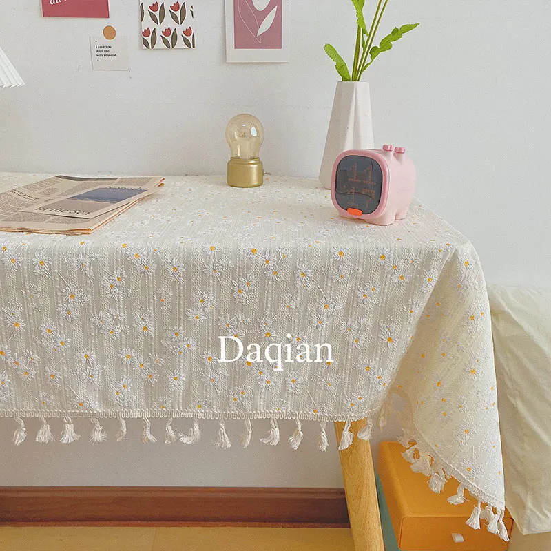 

Picnic cloth background cloth Art dormitory desk cloth art