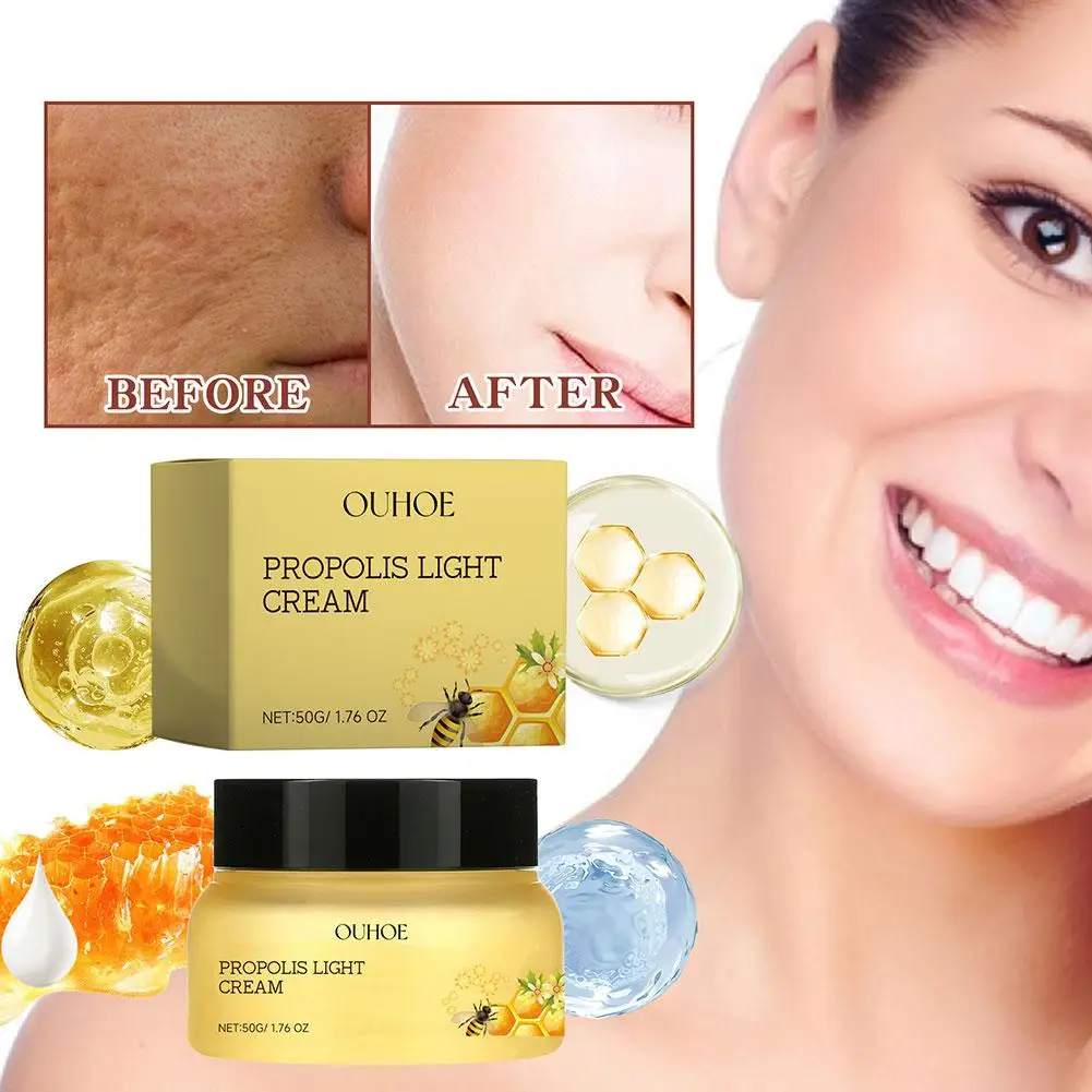 Медовый увлажняющий крем для лица омолаживающий отбеливающий мягко Осветляющий