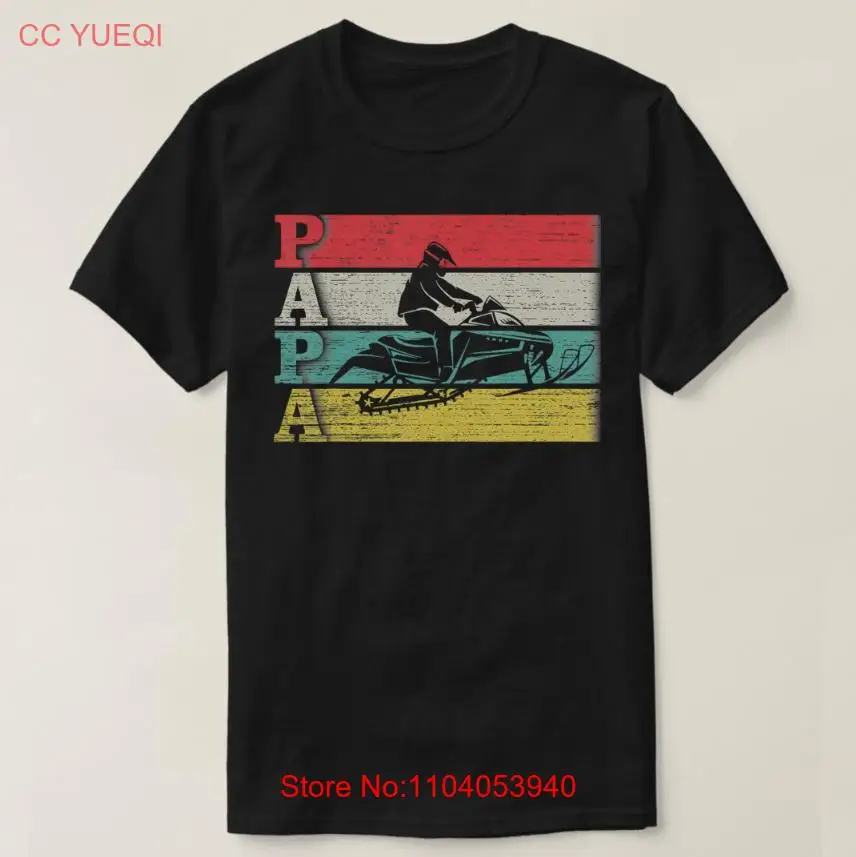 Винтажная Ретро футболка с изображением снегохода