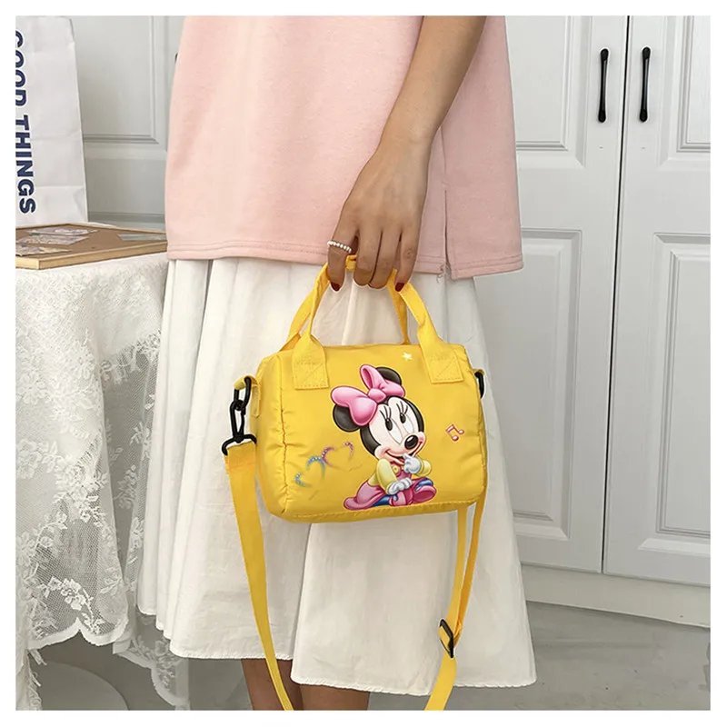 new disney shoulder bags cartoons mickey mouse casual canvas women shopping bag cute anime fashion handbag messenger bag gifts free global shipping