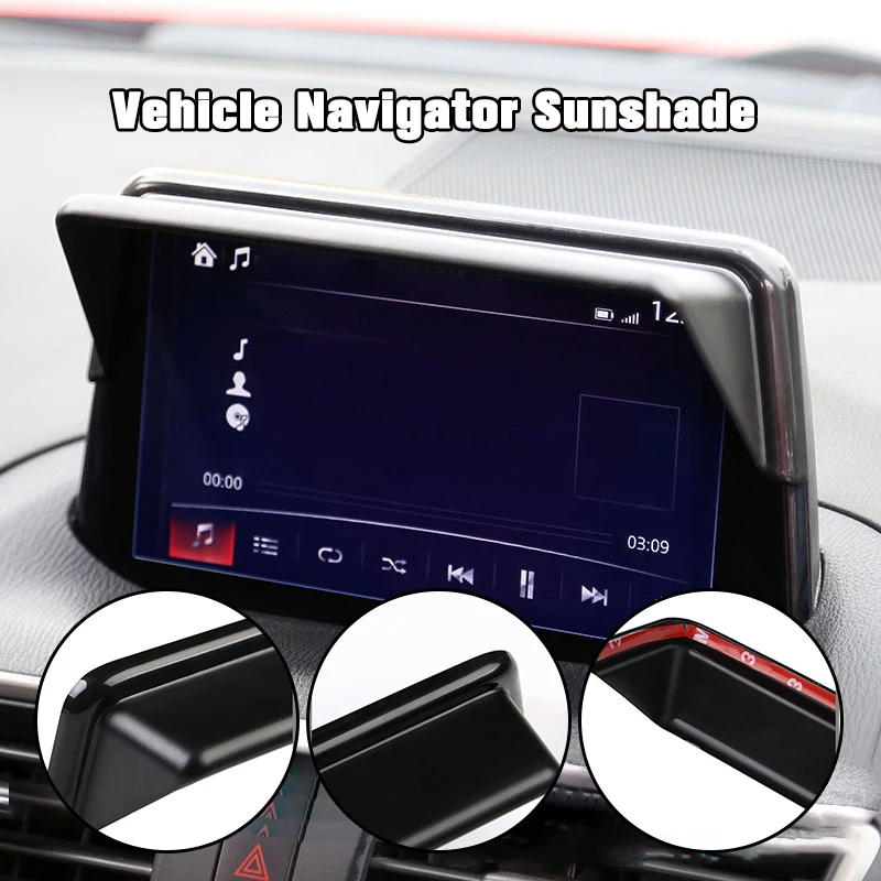 

Vehicle Navigation Sun Visor Vehicle GPS Navigation Anti Reflective Central Control LCD Screen Hood Refitted For Mazda 3