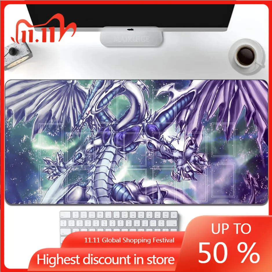 

Yu-Gi-Oh! Blue-Eyes Mousepad Multi-Country Free Shipping Game Pad Video Card Laptop Desk Mat Tablet Pc Mechanical Keyboard